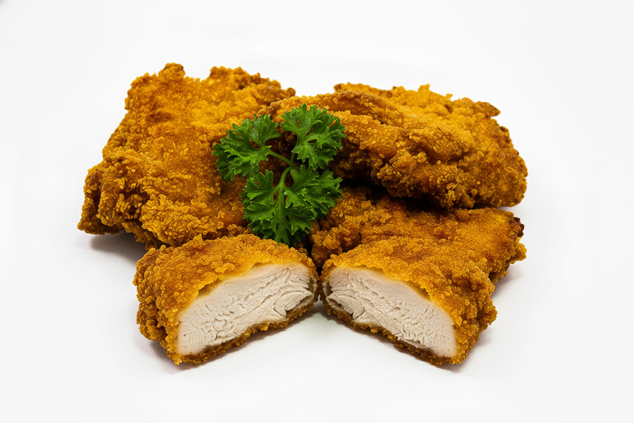 BREADED CHICKEN THIGH 6PCS/PKT (PER KG)