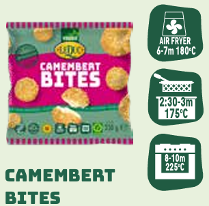 CAMEMBERT BITES (250G/PKT)