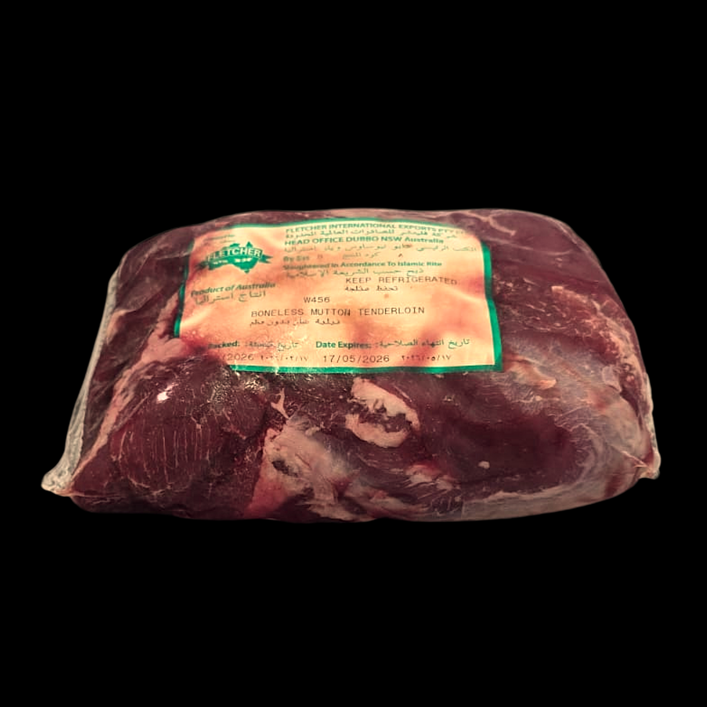CHILLED BONELESS MUTTON TENDERLOIN