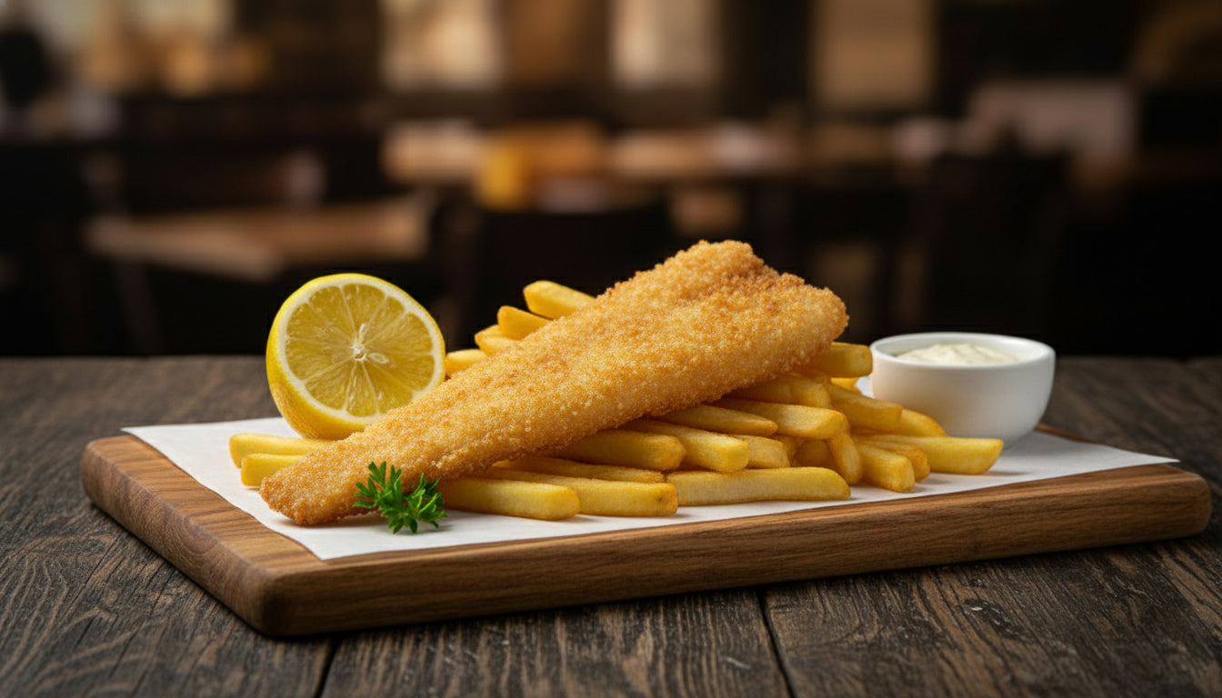 SEAFOOD BREADED FISH (WHITE BREADCRUMB) (2PCS/PKT)