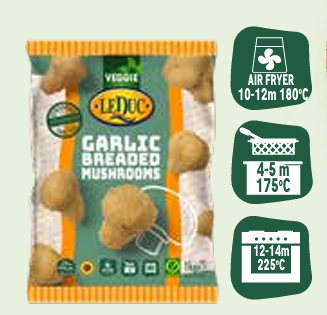 GARLIC BREADED MUSHROOM (1KG/PKT)