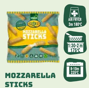 MOZZARELLA STICKS (250G/PKT)